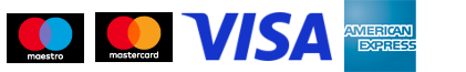 Visa, Maestro, Mastercard, American Express